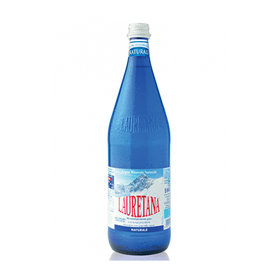 Lauretana Acqua Naturale - 12 Bottiglie di Vetro da 1 Litro